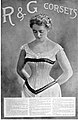 Calkins corset ad, 1898