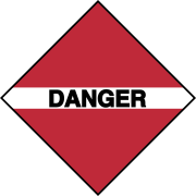 Danger placard