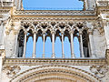 La Galerie des chimères, façade ouest.