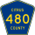 County Road 480 marker