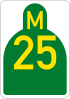 Metropolitan route M25 shield