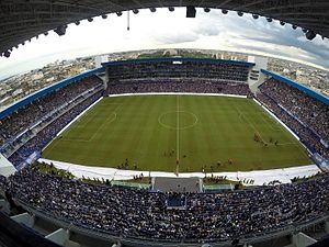 Das Estadio George Capwell bei der Wiedereröffnung des Stadions am 8. Februar 2017