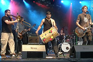 Firewater performing at Globaltica World Culture Festival in Gdynia, Poland