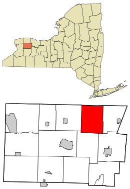 Location in Genesee County and the state of New York