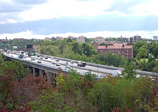 Gröndalsviadukten sedd från Ormberget.