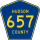 County Route 657 marker