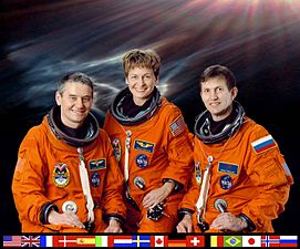 Crew members of the International Space Station.
