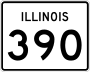 Illinois Route 390 Toll marker