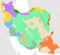 Iran ethnic groups distribution map