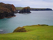 Colourful Kynance Cove Cliff