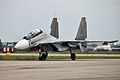 Su-30SM de la force aérienne russe, visible au salon MAKS 2013.