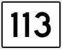 State Route 113 marker