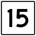 State Route 15 marker