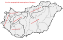 Physico-geographical mesoregions of Hungary