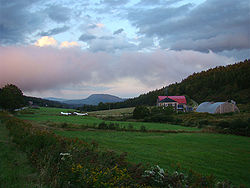 Farm landscape near Alma