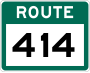 Route 414 marker