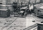 Byggolyckan vid Norrström 13 december 1952, fördämningen brast.