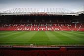 The interior of Old Trafford