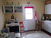 The kitchen of the Lovinggood House.