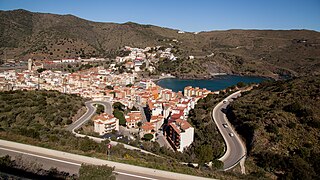 Portbou vue du col del Frare