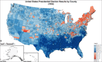 Presidential election results by county