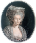 Portrait de Rose Bertin, gravé d’après Louis-Roland Trinquesse.