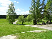 Kulturlandskap efter före detta torpet Västra Ruda.