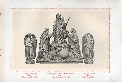 Page 49 de l'album de statues édité vers 1900