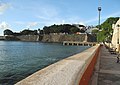 Western section of Walls of Old San Juan next to promenade