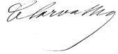 signature de Léon Carvalho