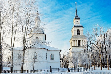 Благовещенская церковь и Колокольня, вид сзади