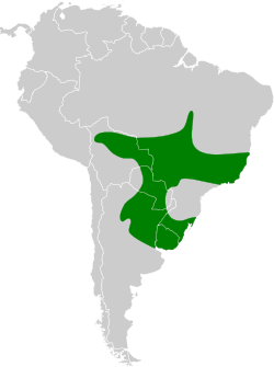 Distribución geográfica del semillero acollarado.