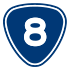 Provincial Highway 8 shield}}