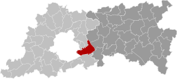 Tervurens läge i provinsen Flamländska Brabant.