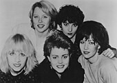 The Go-Go's posing for a publicity photo