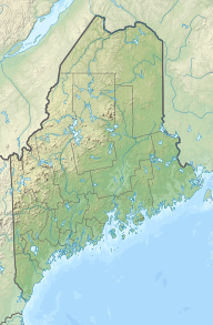 Location of Rainbow Lake in Maine, USA.
