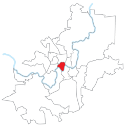 Location of Žvėrynas