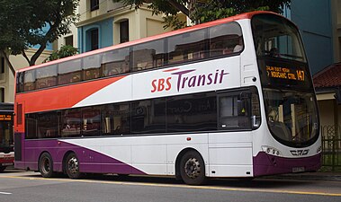 SBS Transit营运的公交车