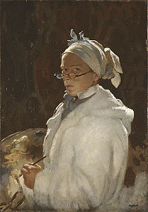 Self-portrait with glasses, (1907), National Gallery of Australia