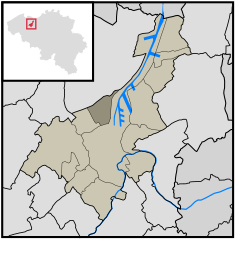 Location of Wondelgem in Ghent