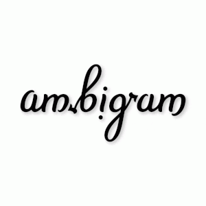 Ambigram, by Basile Morin