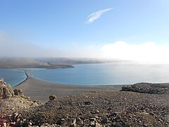 Beechey Island Harbour viewed from northwest summit of Beechey Island, Nunavut, Canada