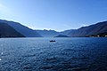 Vista del lago dal pontile di Bellagio