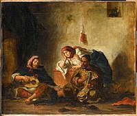 Jewish Musicians of Mogador by Eugène Delacroix, 1847