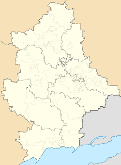 Soloviove is located in Donetsk Oblast