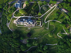 Schloss Drachenburg from above