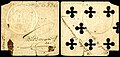 Image 4 Card money Card: Government of Dutch Guiana; image courtesy of the National Numismatic Collection Card money, printed on plain cardboard or playing cards, was issued from the 17th to the 19th century to supplement the supply of money in several countries and colonies. This playing card from Dutch Guiana (now Suriname), dated 1801, has a face value of one guilder. In that colony, card money was first issued in 1761, initially backed by bills of exchange from the Netherlands; but later it was released unsecured, and inflation was an issue for much of the currency's lifetime, with the value fluctuating wildly until it was replaced with paper money in 1826 and formally discontinued two years later. More selected pictures