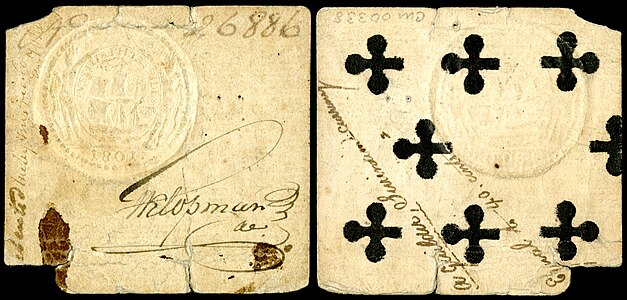 Card money, unknown author