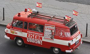 El autobus del Unión Berlín.