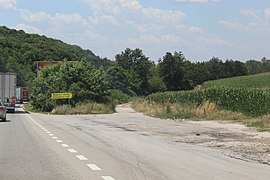 Improvised emergency exit for runaway vehicles on the I-5 near Byala, Bulgaria